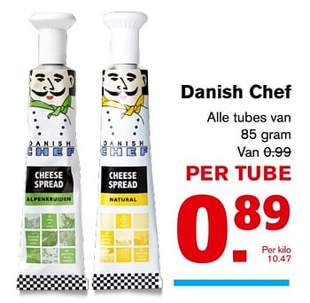 Aanbiedingen Danish chef - Chef - Geldig van 01/11/2017 tot 07/11/2017 bij Hoogvliet