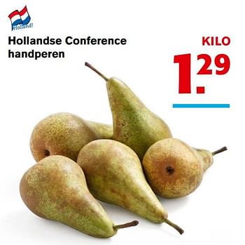 Aanbiedingen Hollandse conference handperen - Huismerk - Hoogvliet - Geldig van 01/11/2017 tot 07/11/2017 bij Hoogvliet