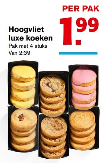 Aanbiedingen Hoogvliet luxe koeken - Huismerk - Hoogvliet - Geldig van 01/11/2017 tot 07/11/2017 bij Hoogvliet