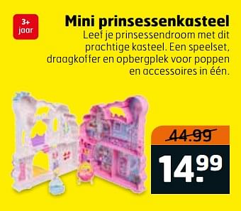 Aanbiedingen Mini prinsessenkasteel - Huismerk - Trekpleister - Geldig van 31/10/2017 tot 12/11/2017 bij Trekpleister