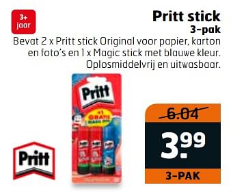 Aanbiedingen Pritt stick - Pritt - Geldig van 31/10/2017 tot 12/11/2017 bij Trekpleister