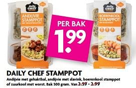 Aanbiedingen Daily chef stamppot - Daily chef - Geldig van 29/10/2017 tot 04/11/2017 bij Deka Markt