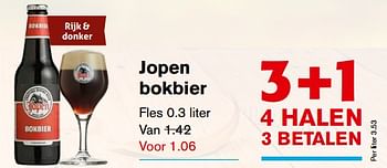 Aanbiedingen Jopen bokbier - Jopen - Geldig van 01/11/2017 tot 07/11/2017 bij Hoogvliet