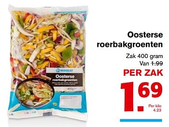 Aanbiedingen Oosterse roerbakgroenten - Huismerk - Hoogvliet - Geldig van 01/11/2017 tot 07/11/2017 bij Hoogvliet