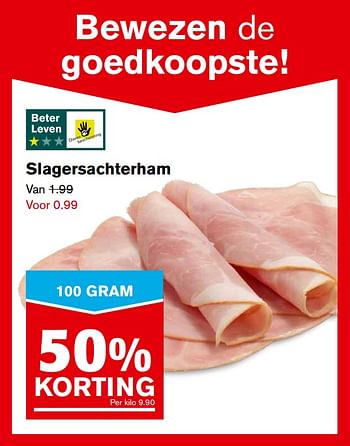 Aanbiedingen Slagersachterham - Huismerk - Hoogvliet - Geldig van 01/11/2017 tot 07/11/2017 bij Hoogvliet