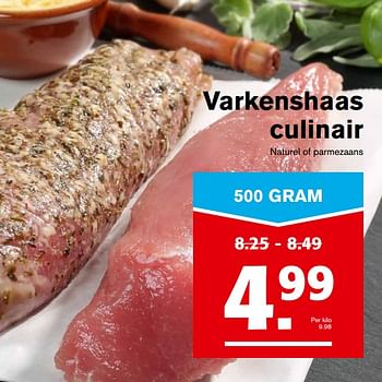 Aanbiedingen Varkenshaas culinair - Huismerk - Hoogvliet - Geldig van 01/11/2017 tot 07/11/2017 bij Hoogvliet