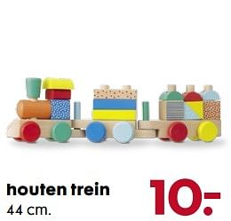 Aanbiedingen Houten trein - Huismerk - Hema - Geldig van 06/11/2017 tot 05/12/2017 bij Hema