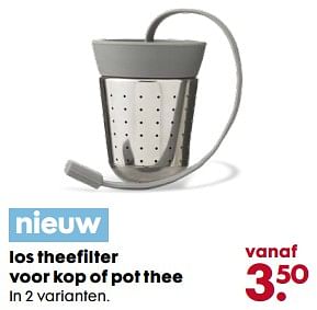 Aanbiedingen Los theefilter voor kop of pot thee - Huismerk - Hema - Geldig van 06/11/2017 tot 05/12/2017 bij Hema