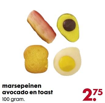 Aanbiedingen Marsepeinen avocado en toast - Huismerk - Hema - Geldig van 06/11/2017 tot 05/12/2017 bij Hema