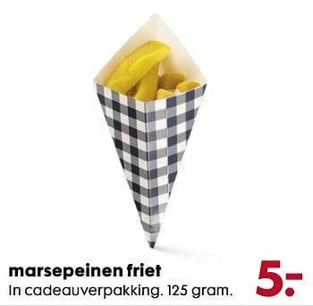Aanbiedingen Marsepeinen friet in cadeauverpakking - Huismerk - Hema - Geldig van 06/11/2017 tot 05/12/2017 bij Hema