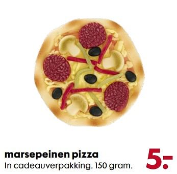 Aanbiedingen Marsepeinen pizza in cadeauverpakking - Huismerk - Hema - Geldig van 06/11/2017 tot 05/12/2017 bij Hema
