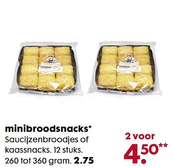 Aanbiedingen Minibroodsnacks - Huismerk - Hema - Geldig van 06/11/2017 tot 05/12/2017 bij Hema
