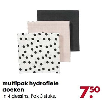 Aanbiedingen Multipak hydrofiele doeken - Huismerk - Hema - Geldig van 06/11/2017 tot 05/12/2017 bij Hema