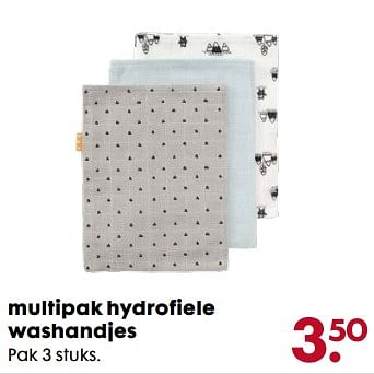 Aanbiedingen Multipak hydrofiele washandjes - Huismerk - Hema - Geldig van 06/11/2017 tot 05/12/2017 bij Hema
