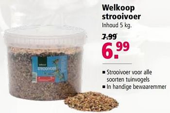Aanbiedingen Welkoop strooivoer - Huismerk - Welkoop - Geldig van 06/11/2017 tot 19/11/2017 bij Welkoop