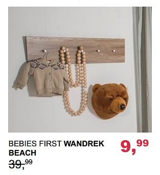 Aanbiedingen Bebies first wandrek beach - bebiesfirst - Geldig van 29/10/2017 tot 18/11/2017 bij Baby & Tiener Megastore