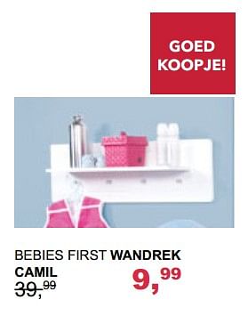 Aanbiedingen Bebies first wandrek camil - bebiesfirst - Geldig van 29/10/2017 tot 18/11/2017 bij Baby & Tiener Megastore