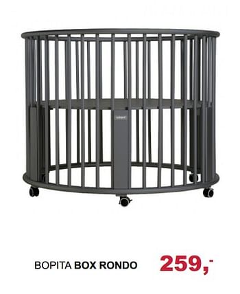 Aanbiedingen Bopita box rondo - Bopita - Geldig van 29/10/2017 tot 18/11/2017 bij Baby & Tiener Megastore