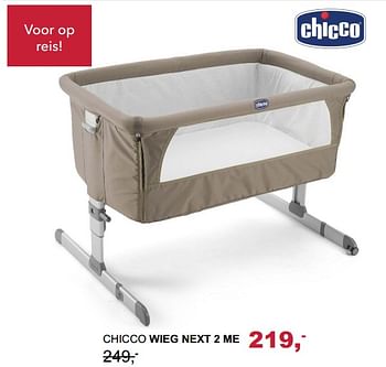 Aanbiedingen Chicco wieg next 2 me - Chicco - Geldig van 29/10/2017 tot 18/11/2017 bij Baby & Tiener Megastore
