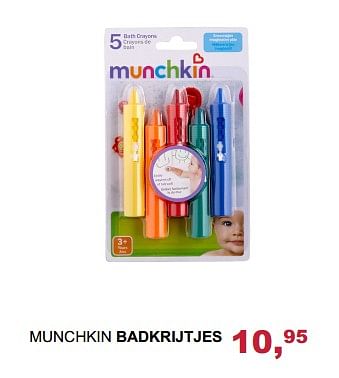 Aanbiedingen Munchkin badkrijtjes - Munchkin - Geldig van 29/10/2017 tot 18/11/2017 bij Baby & Tiener Megastore