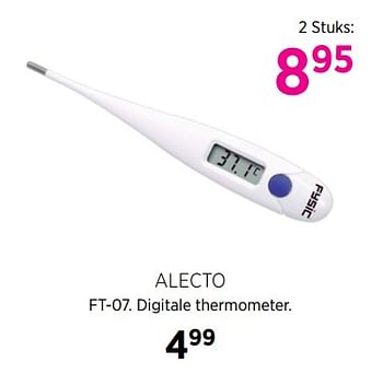 Aanbiedingen Alecto ft-07. digitale thermometer - Alecto - Geldig van 27/10/2017 tot 20/11/2017 bij Babypark