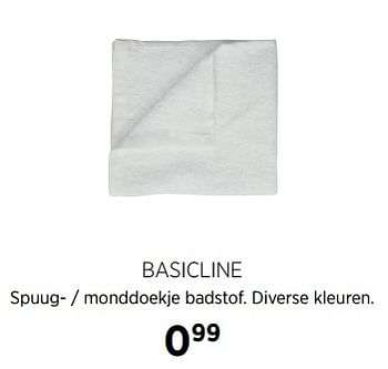Aanbiedingen Basicline spuug- - monddoekje badstof. diverse kleuren - Basicline - Geldig van 27/10/2017 tot 20/11/2017 bij Babypark