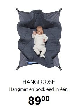 Aanbiedingen Hangloose hangmat en boxkleed in één - Hangloose  - Geldig van 27/10/2017 tot 20/11/2017 bij Babypark