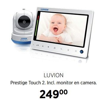 Aanbiedingen Luvion prestige touch 2. incl. monitor en camera - Luvion - Geldig van 27/10/2017 tot 20/11/2017 bij Babypark