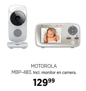 Aanbiedingen Motorola mbp-483. incl. monitor en camera - Motorola - Geldig van 27/10/2017 tot 20/11/2017 bij Babypark