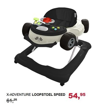 Aanbiedingen X-adventure loopstoel speed - Xadventure - Geldig van 29/10/2017 tot 18/11/2017 bij Baby & Tiener Megastore