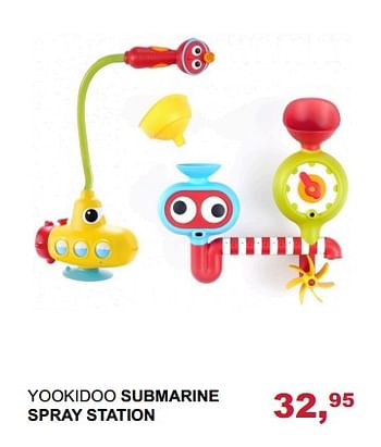 Aanbiedingen Yookidoo submarine spray station - Yookidoo - Geldig van 29/10/2017 tot 18/11/2017 bij Baby & Tiener Megastore