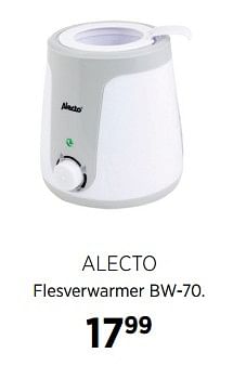 Aanbiedingen Alecto flesverwarmer bw-70 - Alecto - Geldig van 27/10/2017 tot 20/11/2017 bij Babypark
