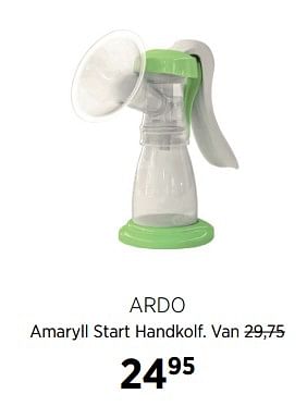 Aanbiedingen Ardo amaryll start handkolf - Ardo - Geldig van 27/10/2017 tot 20/11/2017 bij Babypark