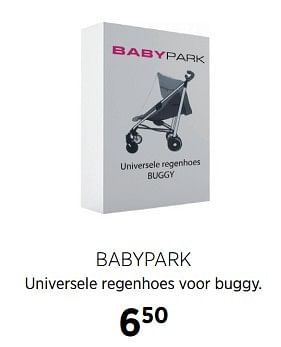 Aanbiedingen Babypark universele regenhoes voor buggy - Huismerk - Babypark - Geldig van 27/10/2017 tot 20/11/2017 bij Babypark