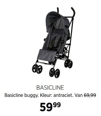Aanbiedingen Basicline basicline buggy. kleur: antraciet - Basicline - Geldig van 27/10/2017 tot 20/11/2017 bij Babypark
