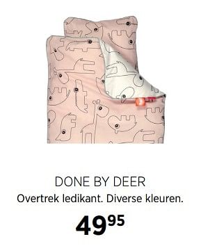 Aanbiedingen Done by deer overtrek ledikant. diverse kleuren - Done by Deer - Geldig van 27/10/2017 tot 20/11/2017 bij Babypark