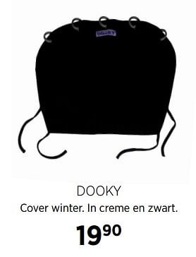 Aanbiedingen Dooky cover winter. in creme en zwart - Dooky - Geldig van 27/10/2017 tot 20/11/2017 bij Babypark