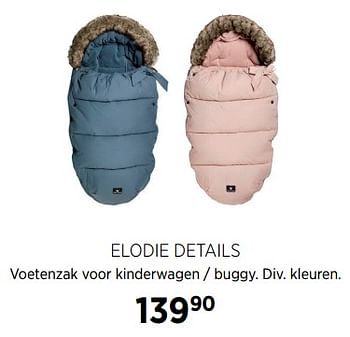 Aanbiedingen Elodie details voetenzak voor kinderwagen - buggy. div. kleuren - Elodie - Geldig van 27/10/2017 tot 20/11/2017 bij Babypark