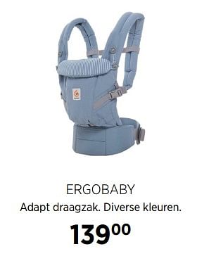 Aanbiedingen Ergobaby adapt draagzak. diverse kleuren - ERGObaby - Geldig van 27/10/2017 tot 20/11/2017 bij Babypark