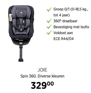 Aanbiedingen Joie spin 360. diverse kleuren - Joie - Geldig van 27/10/2017 tot 20/11/2017 bij Babypark
