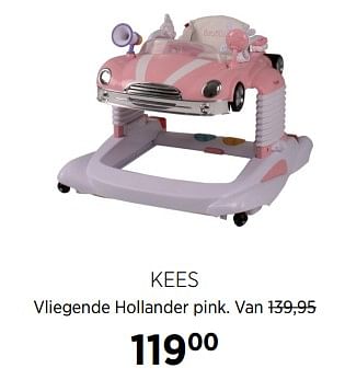 Aanbiedingen Kees vliegende hollander pink - Kees - Geldig van 27/10/2017 tot 20/11/2017 bij Babypark