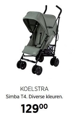 Aanbiedingen Koelstra simba t4. diverse kleuren - Koelstra - Geldig van 27/10/2017 tot 20/11/2017 bij Babypark