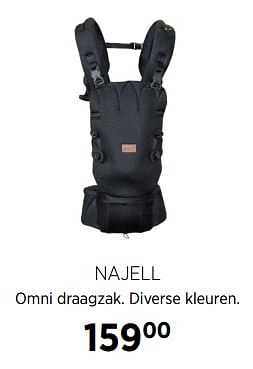 Aanbiedingen Najell omni draagzak. diverse kleuren - Najell - Geldig van 27/10/2017 tot 20/11/2017 bij Babypark