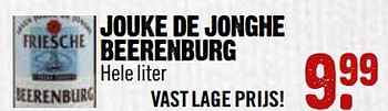 Aanbiedingen Jouke de jonghe beerenburg - Erven Jouke De Jonghe - Geldig van 29/10/2017 tot 04/11/2017 bij Dirk III