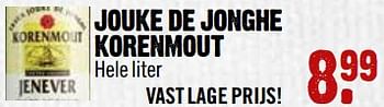 Aanbiedingen Jouke de jonghe korenmout - Erven Jouke De Jonghe - Geldig van 29/10/2017 tot 04/11/2017 bij Dirk III