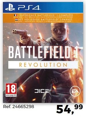 Aanbiedingen Battlefield 1 - Electronic Arts - Geldig van 07/11/2017 tot 05/12/2017 bij Supra Bazar