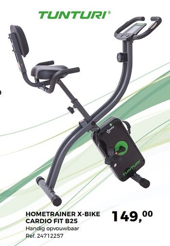 Aanbiedingen Hometrainer x-bike cardio fit b25 - Tunturi - Geldig van 07/11/2017 tot 05/12/2017 bij Supra Bazar