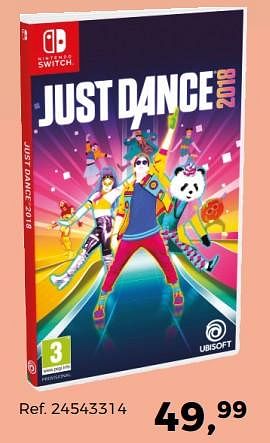 Aanbiedingen Just dance 2018 - Ubisoft - Geldig van 07/11/2017 tot 05/12/2017 bij Supra Bazar