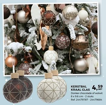 Aanbiedingen Kerstbal kraal glas - Huismerk - Supra Bazar - Geldig van 07/11/2017 tot 05/12/2017 bij Supra Bazar