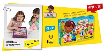 Aanbiedingen Kinderspel dokter bibber de speelgoeddokter - Hasbro - Geldig van 07/11/2017 tot 05/12/2017 bij Supra Bazar